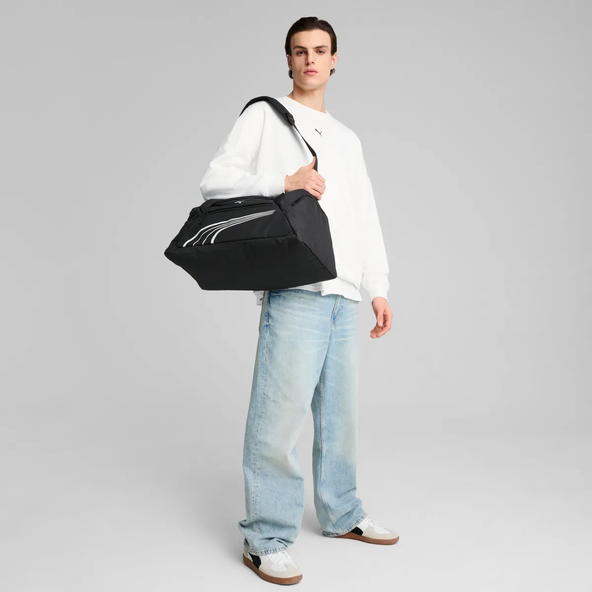 Outlet Borsa sportiva con tasche e logo in contrasto frontale FUNDAMENTAL Borse Sportive