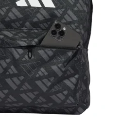 Outlet Borsa sportiva nera Unisex con stampa Zaini Sportivi