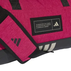 Discount Borsa sportiva rosa con etichetta logo frontale Borse Sportive