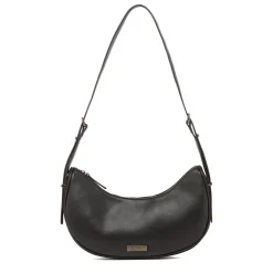 Outlet Borse a spalla nera da Donna con logo e portamonete rimovibile Donna Borse A Tracolla Donna