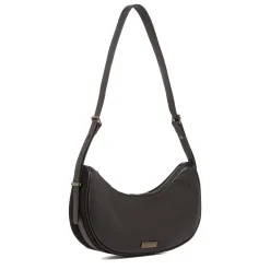 Outlet Borse a spalla nera da Donna con logo e portamonete rimovibile Donna Borse A Tracolla Donna