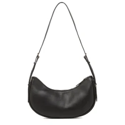 Outlet Borse a spalla nera da Donna con logo e portamonete rimovibile Donna Borse A Tracolla Donna