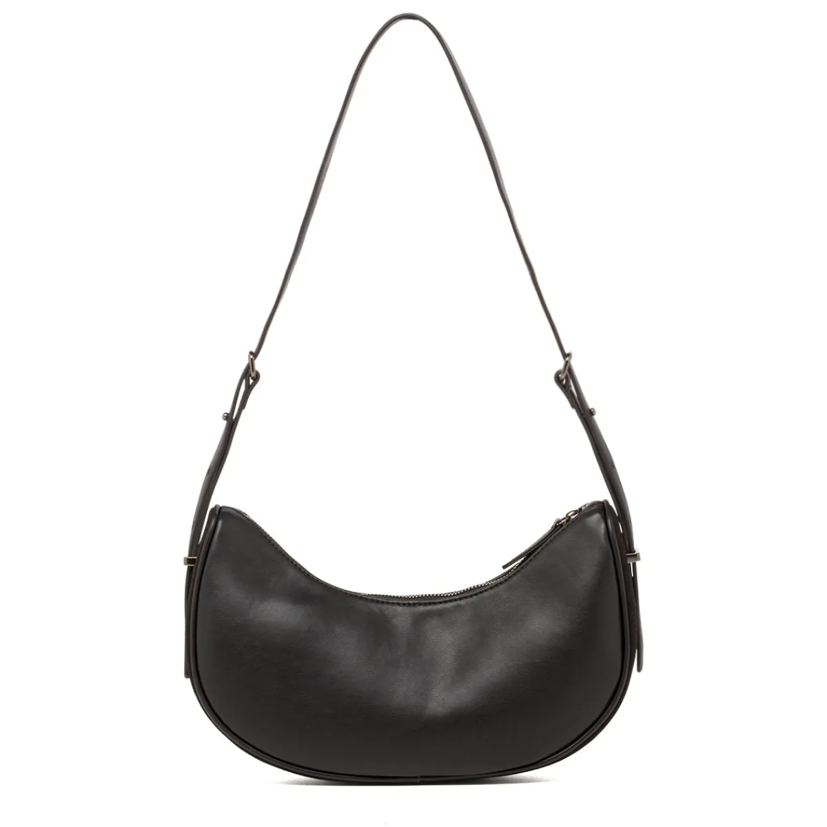 Outlet Borse a spalla nera da Donna con logo e portamonete rimovibile Donna Borse A Tracolla Donna