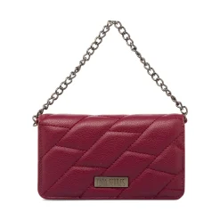 Outlet Borse rossa da Donna con tracolla a catena Donna Clutch & Pochette