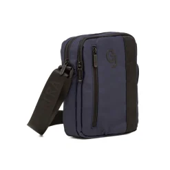 Hot Borsello blu da Uomo con dettagli neri e tasche Uomo Borse A Tracolla Uomo