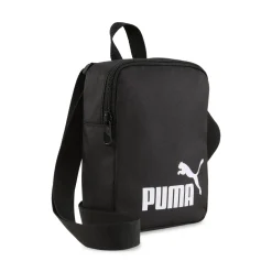 New Borsello sportivo nero con tasche e tracolla con logo Phase Marsupi E Borselli Sport|Borse Sportive
