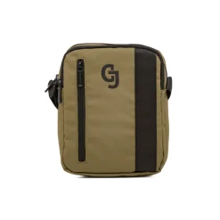 Borsello verde militare da Uomo con dettagli neri e tasche Uomo Borse A Tracolla Uomo