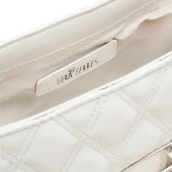 Best Borsetta a tracolla bianca da Donna trapuntata con motivo a rombi Donna Borse A Tracolla Donna|Borse Cerimonia