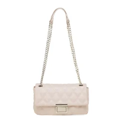 Borsetta a tracolla rosa da Donna trapuntata con motivo a rombi Donna Borse A Tracolla Donna|Scarpe Eleganti