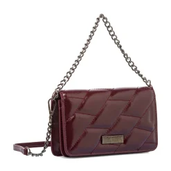 New Borsetta Bordeaux da Donna con tracolla a catena Donna Clutch & Pochette