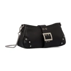 Sale Borsetta nera da Donna con chiusura regolabile con fibbia Donna Borse A Spalla