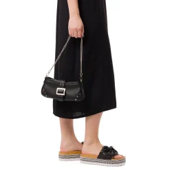 Sale Borsetta nera da Donna con chiusura regolabile con fibbia Donna Borse A Spalla