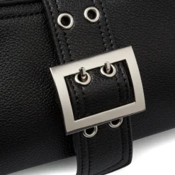 Sale Borsetta nera da Donna con chiusura regolabile con fibbia Donna Borse A Spalla