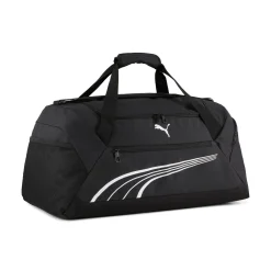 Discount Borsone sportivo nero con tasche e tracolla con logo Phase Borse Sportive
