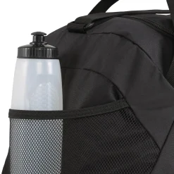 Discount Borsone sportivo nero con tasche e tracolla con logo Phase Borse Sportive