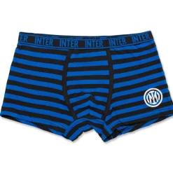 Discount Boxer nerazzurri da bambino con logo Bambino Intimo Bambino