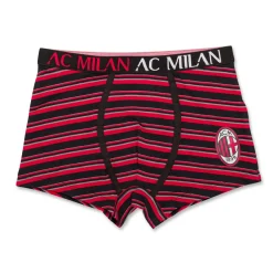 Boxer rossoneri da bambino con logo Bambino Intimo Bambino