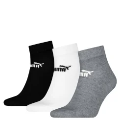 Outlet Calzini 3 paia corti Unisex grigio bianco e nero Donna Calzini Sportivi|Abbigliamento Puma