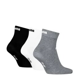Outlet Calzini 3 paia corti Unisex grigio bianco e nero Donna Calzini Sportivi|Abbigliamento Puma