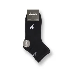 Clearance Calzini 3 paia neri in Cotone con logo Donna Calzini Sportivi|Calzini Donna