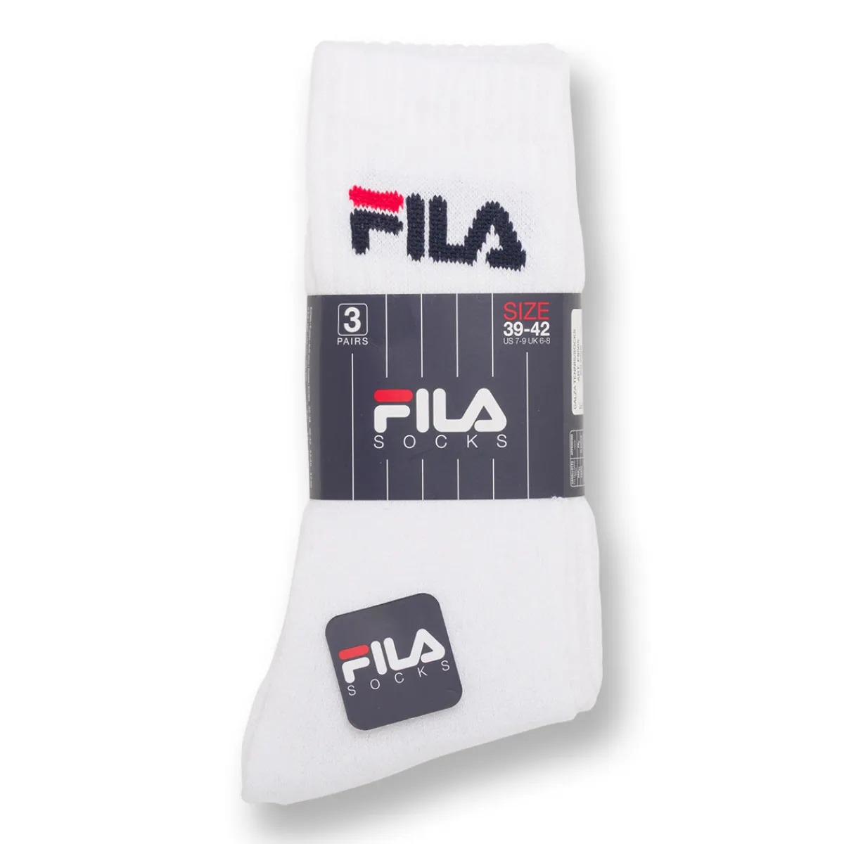 Hot Calzini alti in Cotone bianchi 3 paia con logo Donna Calzini Sportivi|Calzini Uomo