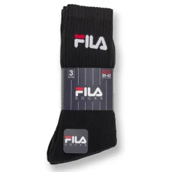 Discount Calzini alti in Cotone neri 3 paia con logo Donna Calzini Sportivi|Calzini Uomo