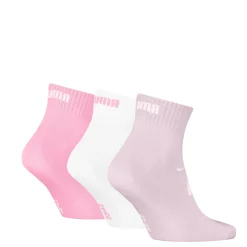 Online Calzini corti da Donna 3 paia rosa, bianco e lilla Donna Calzini Sportivi|Abbigliamento Puma