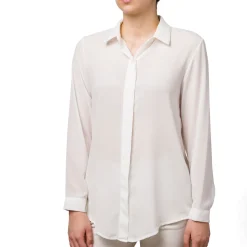 New Camicia da donna bianca velata Donna Camicie Donna|Abbigliamento Moda Donna