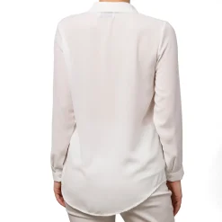 New Camicia da donna bianca velata Donna Camicie Donna|Abbigliamento Moda Donna