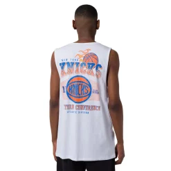 Sale Canotta bianca da Uomo in Cotone squadra NBA Uomo Abbigliamento Nba|T-Shirt Uomo