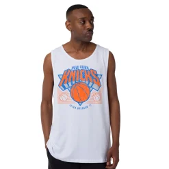 Sale Canotta bianca da Uomo in Cotone squadra NBA Uomo Abbigliamento Nba|T-Shirt Uomo