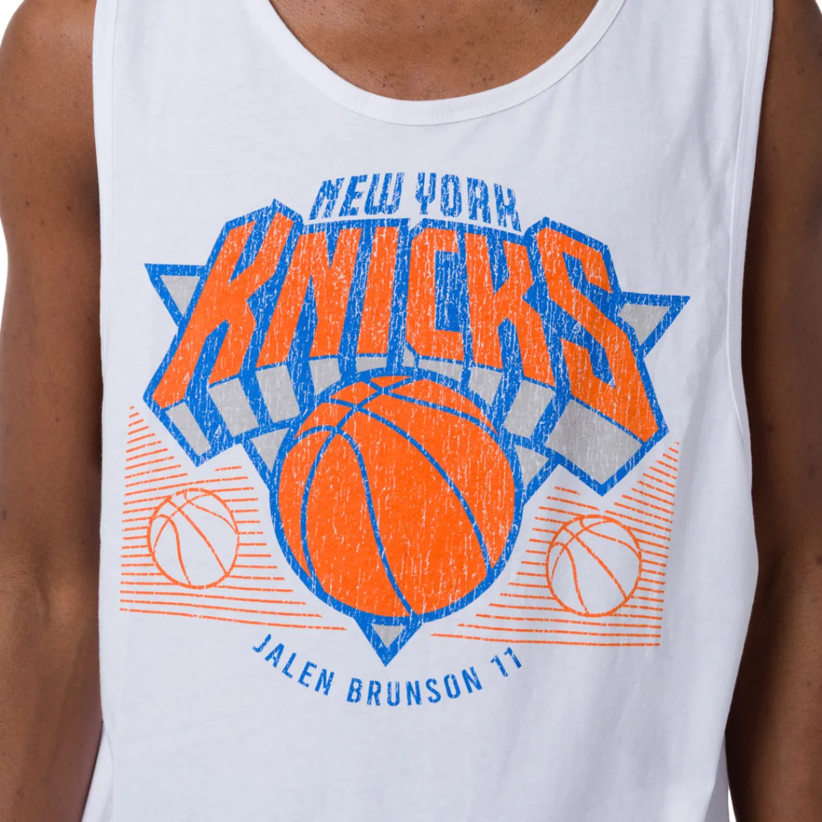 Sale Canotta bianca da Uomo in Cotone squadra NBA Uomo Abbigliamento Nba|T-Shirt Uomo