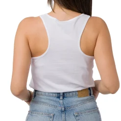 Canotta sportiva bianca da Donna in Cotone con stampa LA Lakers NBA Donna Abbigliamento Nba|T-Shirt Donna