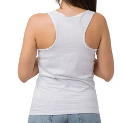 Canotta sportiva bianca da Donna in Cotone con stampa LA Lakers NBA Donna Abbigliamento Nba|T-Shirt Donna