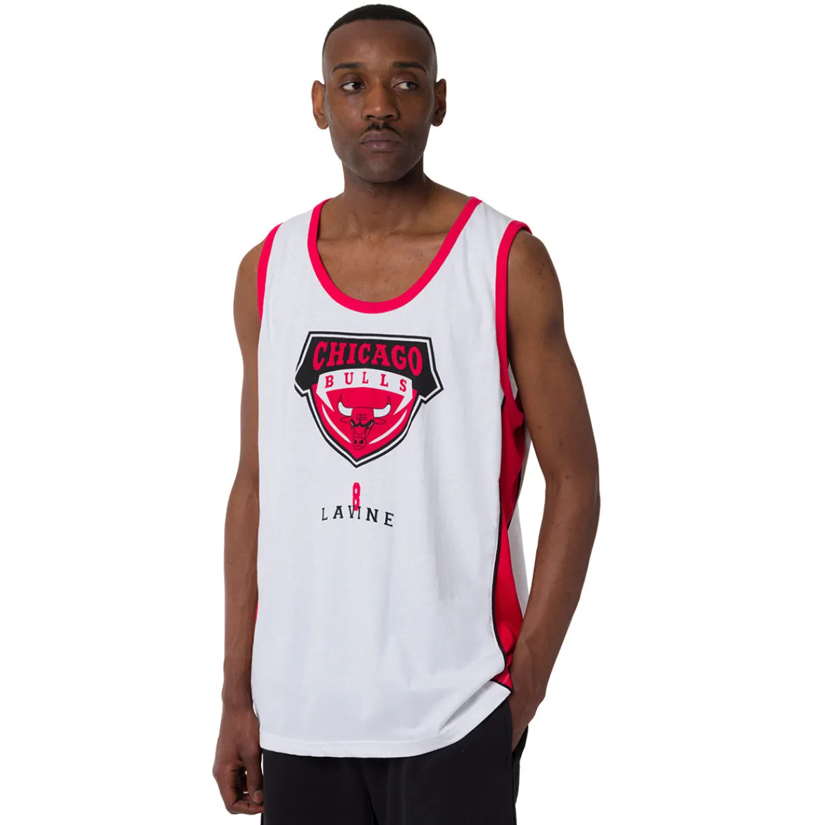 Discount Canotta sportiva da Uomo in Cotone bianca NBA Uomo Abbigliamento Nba|T-Shirt Uomo