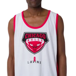 Discount Canotta sportiva da Uomo in Cotone bianca NBA Uomo Abbigliamento Nba|T-Shirt Uomo