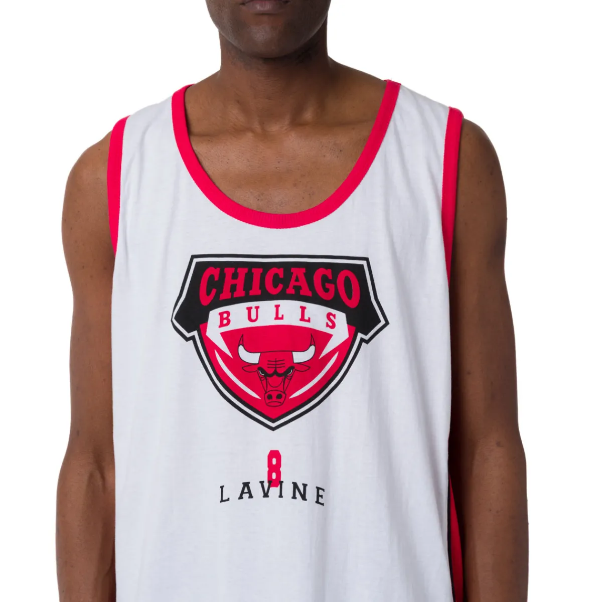 Discount Canotta sportiva da Uomo in Cotone bianca NBA Uomo Abbigliamento Nba|T-Shirt Uomo