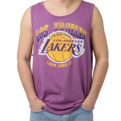 Online Canotta sportiva Viola da Uomo con stampa Lebron James e LA Lakers NBA Uomo Abbigliamento Nba|T-Shirt Uomo