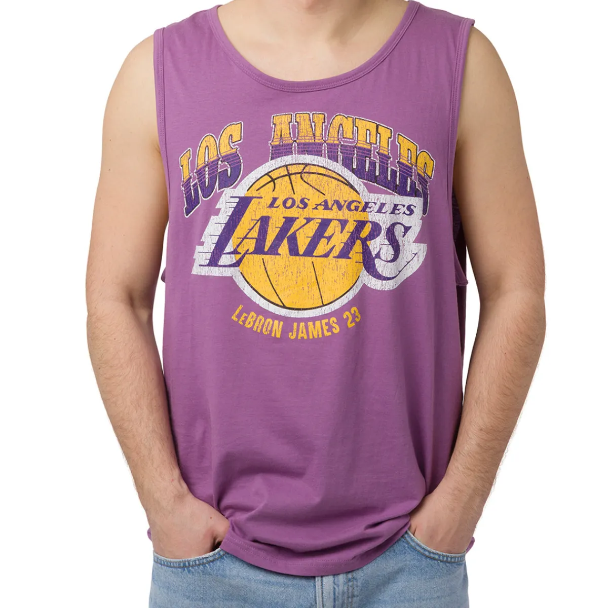 Online Canotta sportiva Viola da Uomo con stampa Lebron James e LA Lakers NBA Uomo Abbigliamento Nba|T-Shirt Uomo