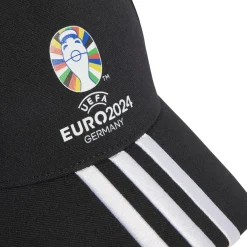Clearance Cappellino con visiera nero e bianco UEFA EURO24 Official Emblem Donna Cappellini|Cappelli Uomo