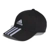 Cappellino da baseball nero 3-stripes Cotton Twill Donna Cappellini|Cappelli Uomo
