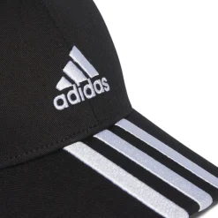 Cappellino da baseball nero 3-stripes Cotton Twill Donna Cappellini|Cappelli Uomo