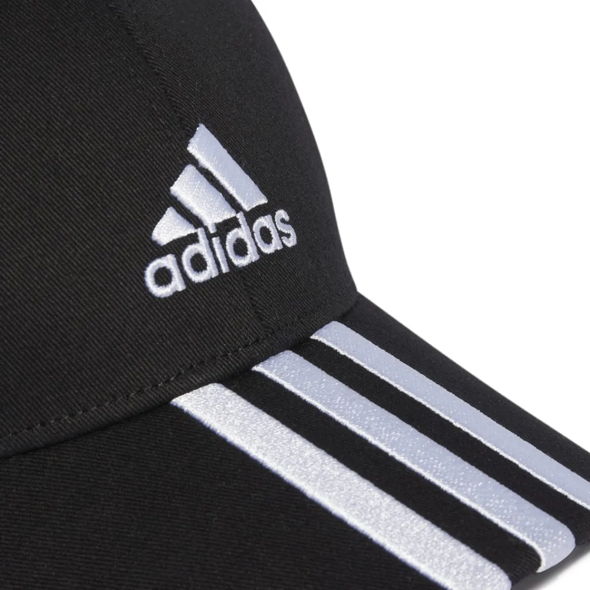 Cappellino da baseball nero 3-stripes Cotton Twill Donna Cappellini|Cappelli Uomo