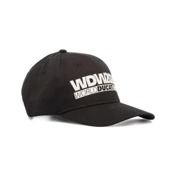 Cappellino da uomo nero con logo WDW2024 Uomo Cappellini|Cappelli Uomo