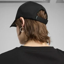 Online Cappellino nero con logo e chiusura con strappo Ess Metal Donna Cappellini|Cappelli Uomo