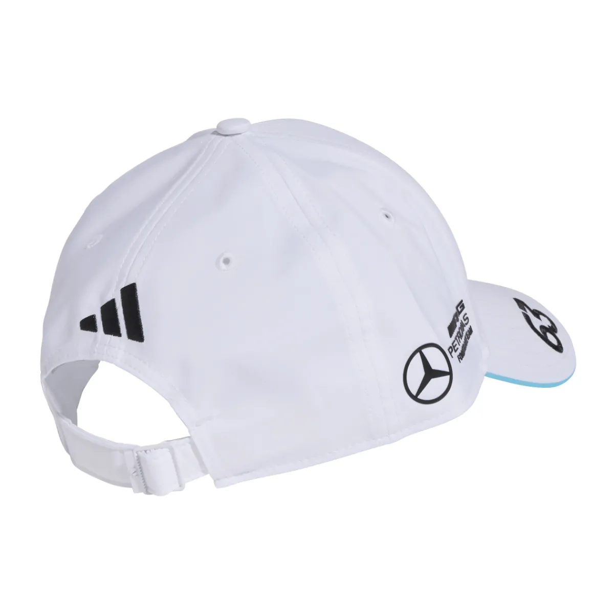 New Cappellino nero George Russell x Mercedes-AMG Petronas F1 Team Donna Cappellini|Cappelli Uomo