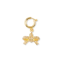 Discount Charm Fiocco strass oro accessorio chic decorativo Donna Charms ✨