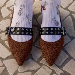 Outlet Charm Lettera A per Scarpe con Strass Argento Donna Charms ✨