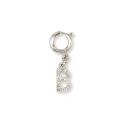 Hot Charm Lettera B con Strass Argento per Scarpe Accessori Donna Charms ✨