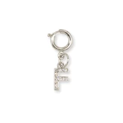 Clearance Charm Lettera F strass argento accessorio per scarpe borse Donna Charms ✨